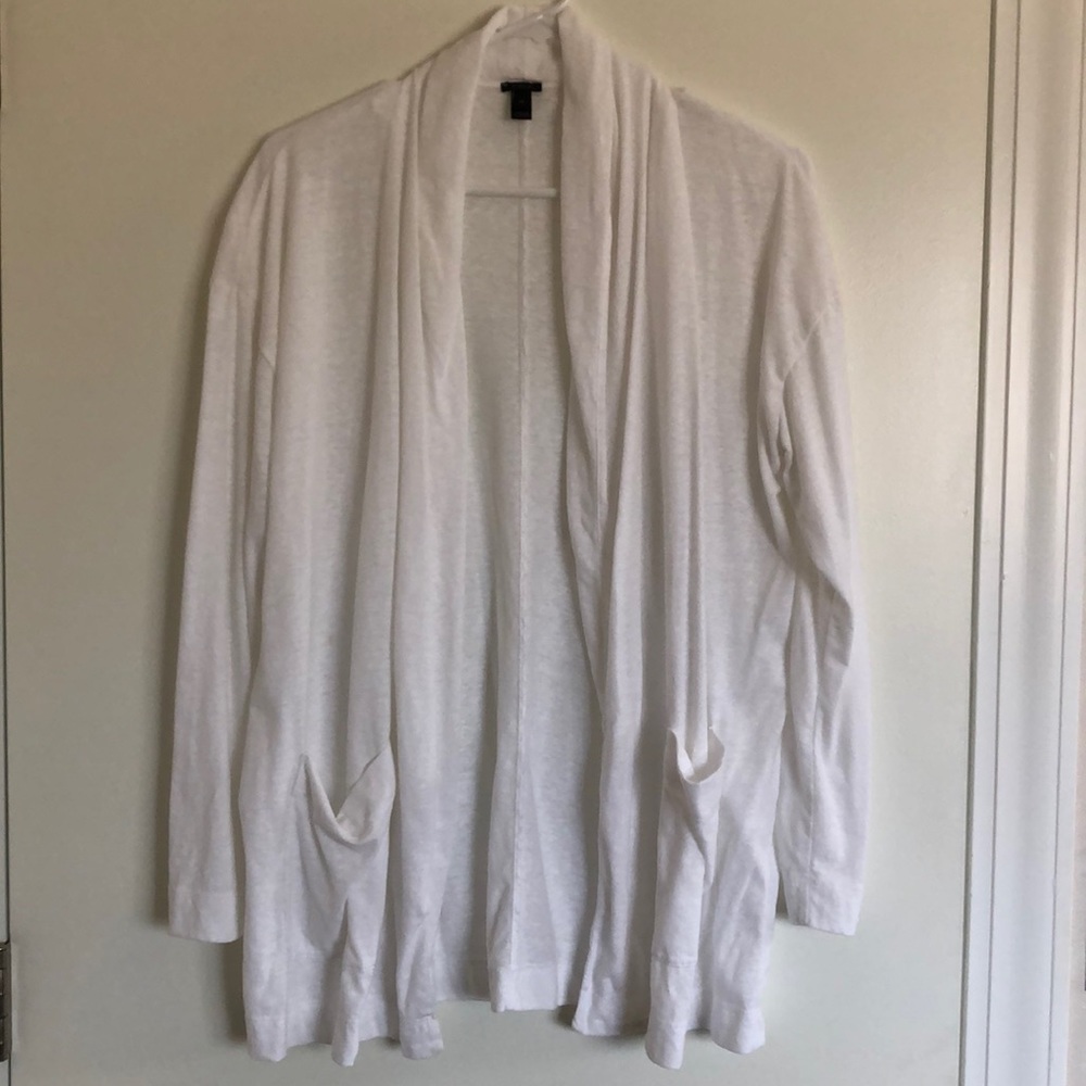 J. Crew women’s white cardigan